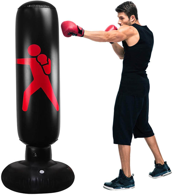 Inflatable Boxing Punching Bag – Durable, Adjustable Punching Bag for Home Fitness and Boxing Practice